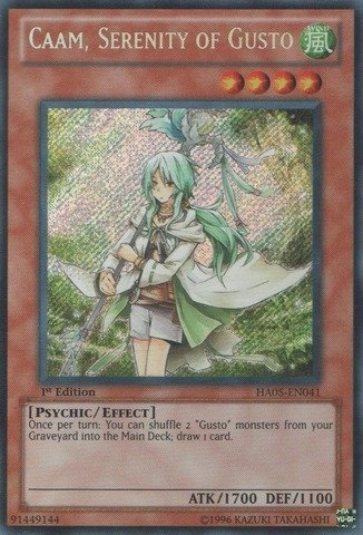 Konami Yu-Gi-Oh! Caam, Serenity of Gusto HA05-EN041 - 1st Edition