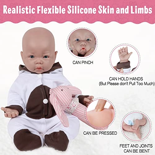 Reborn Baby Doll - 17 Inch Silicone Girl Ages 36+