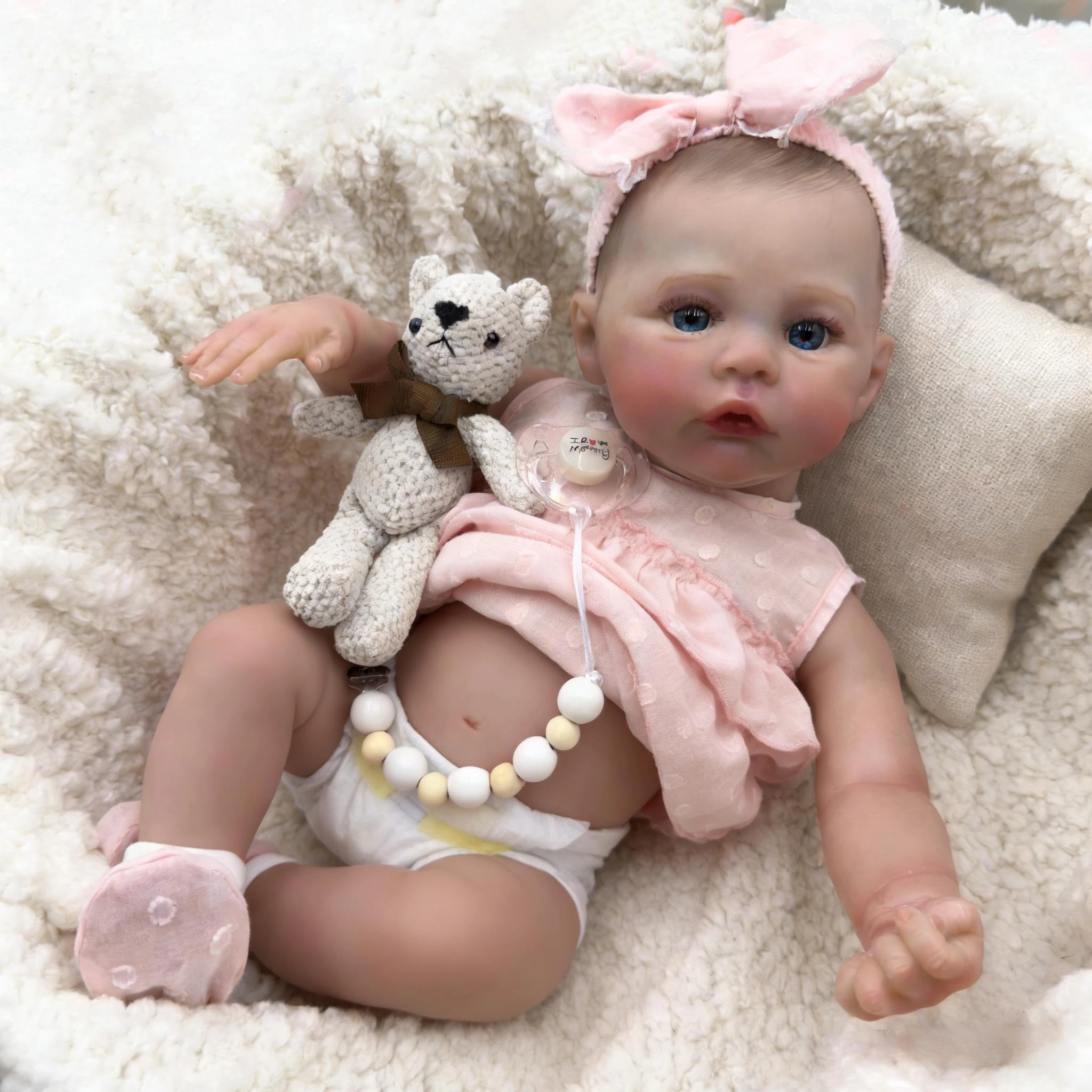 Meadow Reborn Baby Doll - 19 inch Vinyl Girl Ages 3+