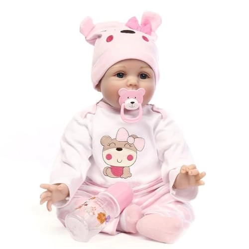 Reborn Baby Doll - 22 Inches / 55 cm Silicone Ages 3+