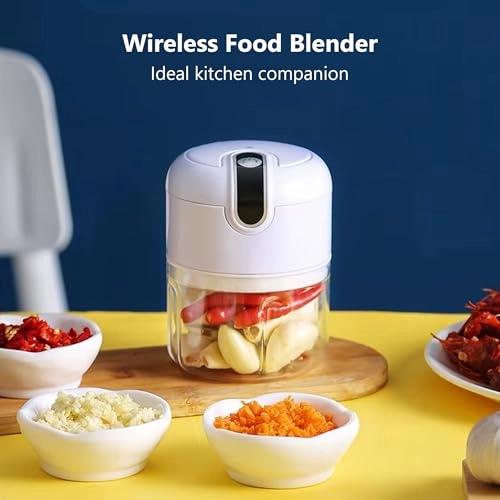 Mini Blender Food Chopper - 250ml USB-C Rechargeable