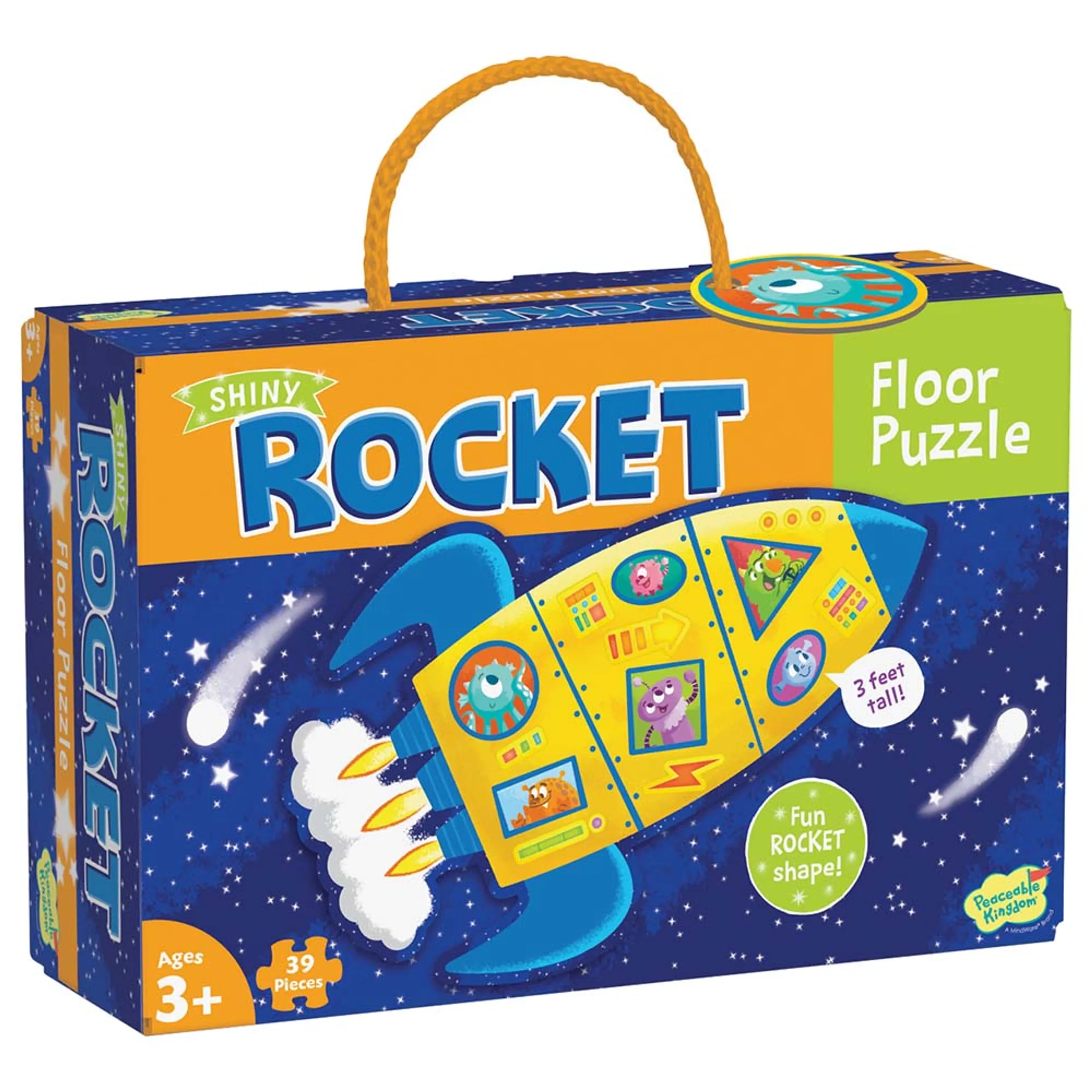 Peaceable Kingdom Floor Rocket Puzzle - 3y+ 39 pieces