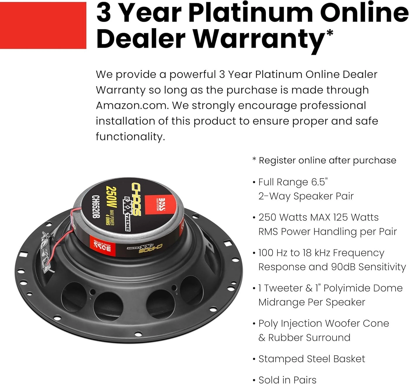 CH6520B - 6.5 Inches Coaxial