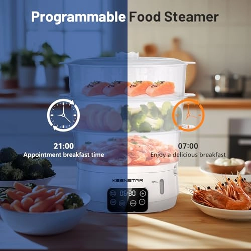 Electric Food Steamer - 13.7 Quarts