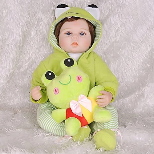 Reborn Baby Doll - 55cm Soft Silicone Limbs Cloth Body