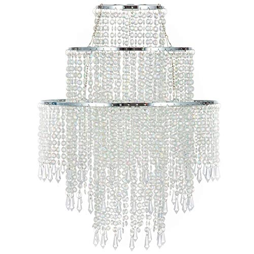 Chandelier Light Shade - 32 cm 3 Tiers Clear
