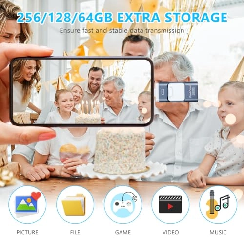 4 in 1 USB Flash Drive - USB 3.0 Type-C 64GB