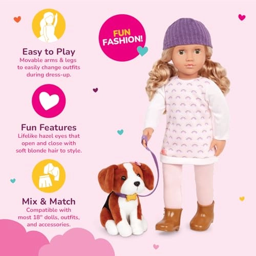 Ember & Elsie Doll - 18-inch 6-inch Beagle plush