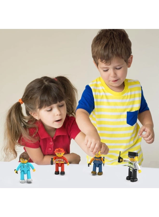 City Builder Character Figures - 4pcs