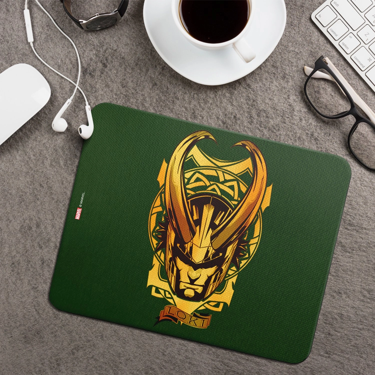 Loki Fabric Mouse Pad - 22x18 cm