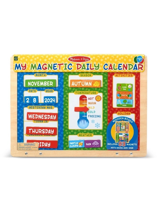 My First Daily Magnetic Calendar - 3+ Years 83 piece(s)
