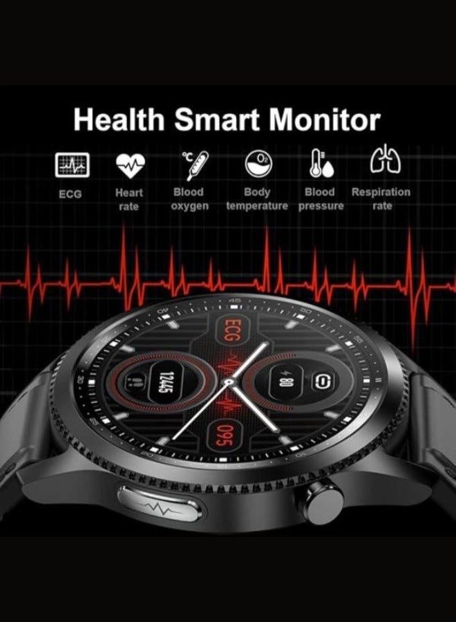 Health & Fitness Smartwatch - Heart Rate Blood Pressure ECG