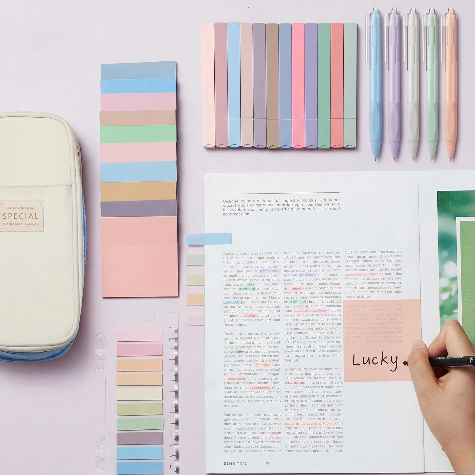Book Annotation Kit - 39 Pcs