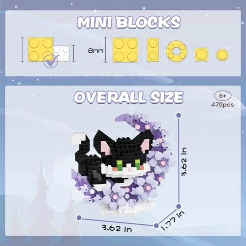 Animals Building Block Sets - Cat 470 pcs