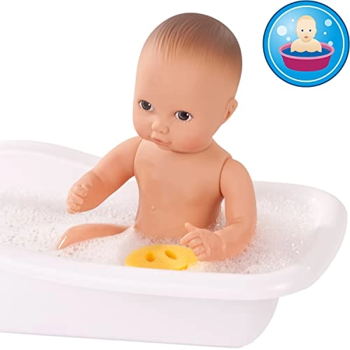 Aquini Boy Bath Baby Doll - 13" Drink & Wet Anatomically Correct Ages 18 months+ Set