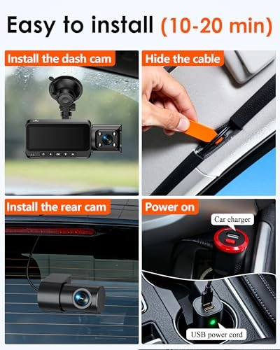 3-Channel Dash Cam - 4K 30FPS