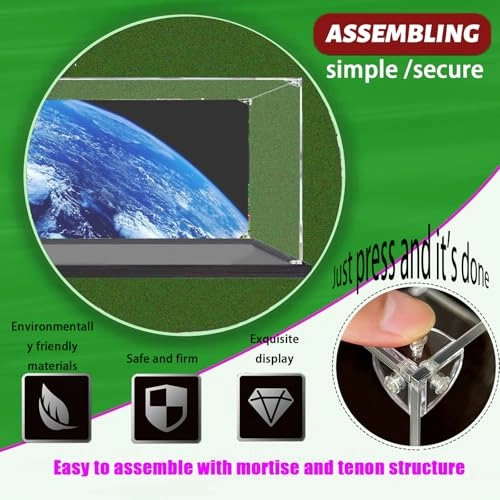 Acrylic Display Case for Lego 10356 Star Trek Spaceship Enterprise - 65 x 65 x 30 cm Clear