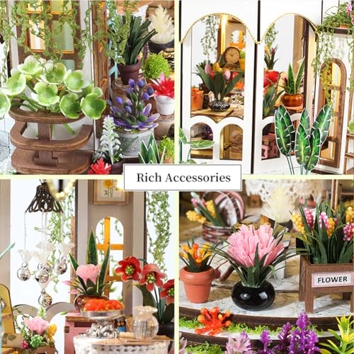 Miniature Wooden Dollhouse Furniture Kit - Creative Room 1:24