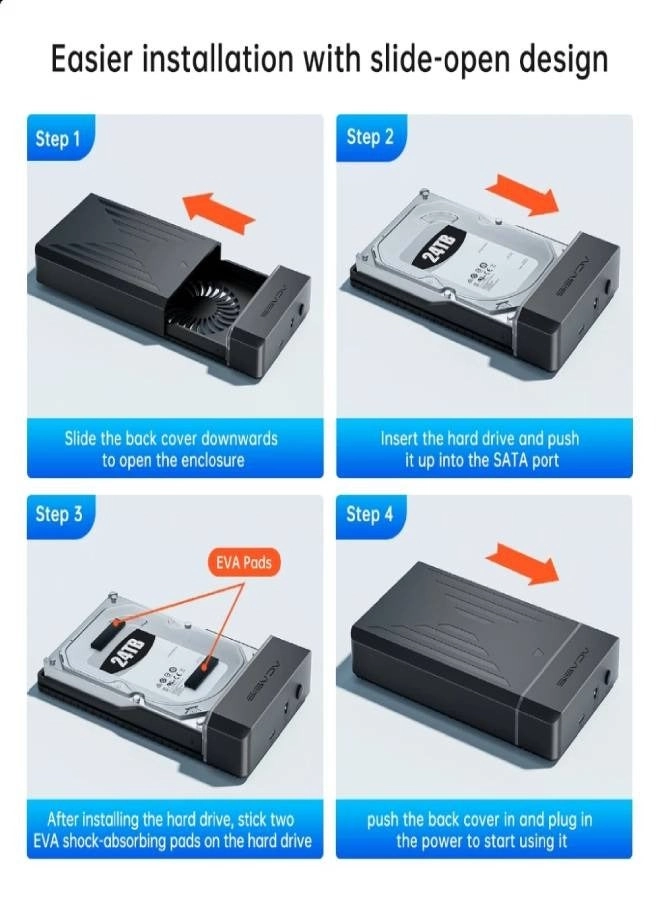 External Hard Drive Enclosure - USB3.0 SATA 2.5/3.5
