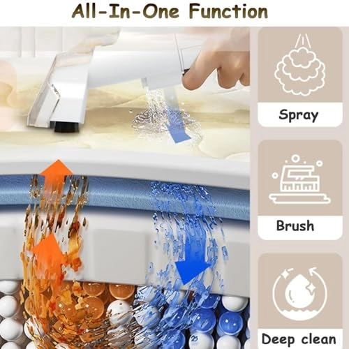 6-in-1 Portable Carpet Washer - Hot and Cold Water Extraction