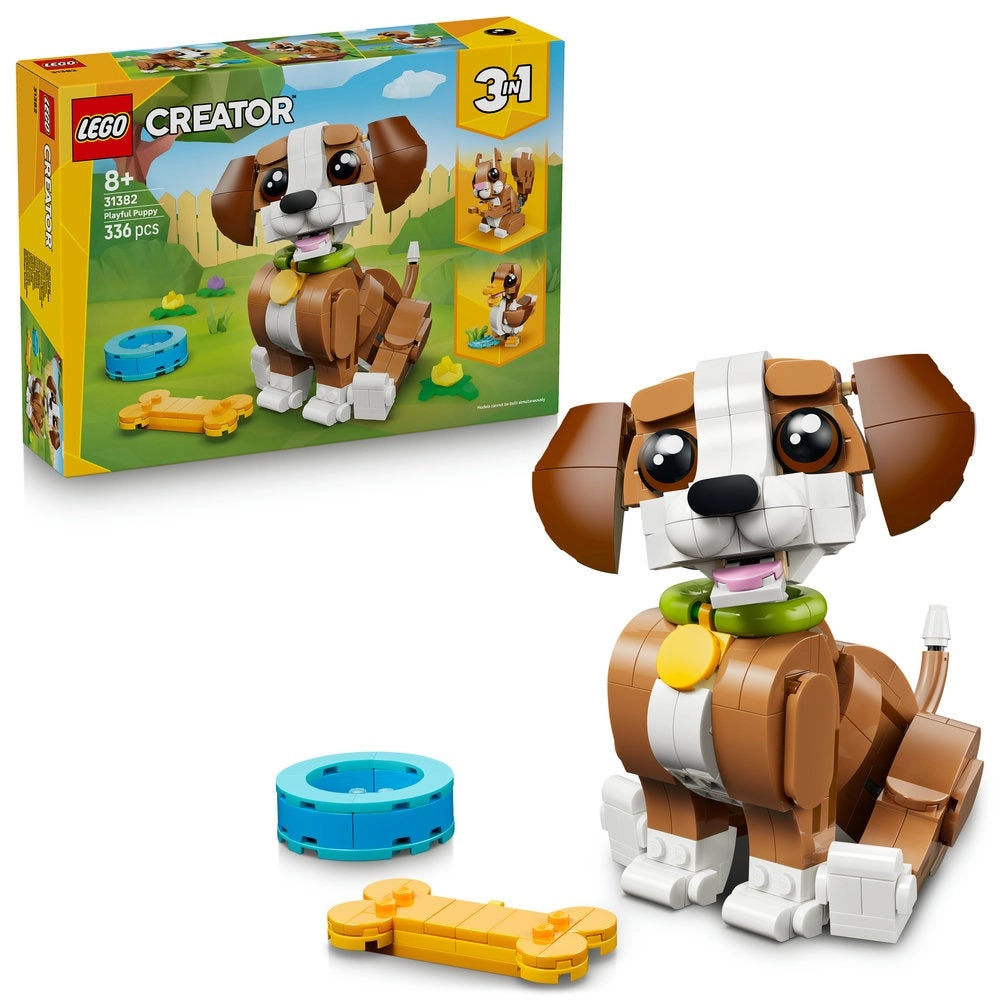 LEGO Creator Cute Animals: Playful Puppy Dog (31382) - 3in1