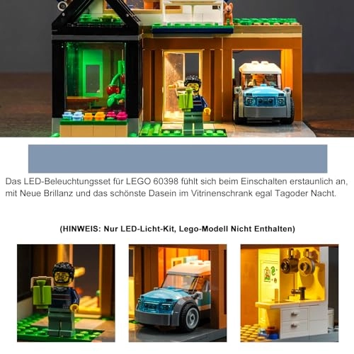 LED Lighting Kit - 60398 Family House and Electric Car