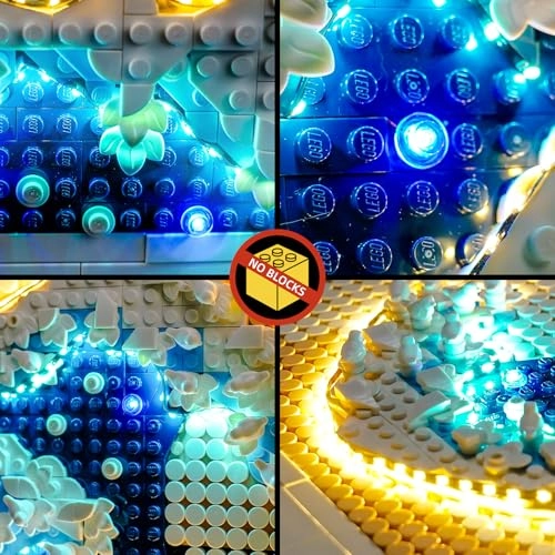 Remote Control Light Kit for LEGO Hokusai - The Great Wave 31208 - Copper Line