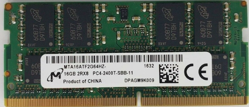 MT16KTF1G64HZ-1G6E1 - 8GB 1600 MHz DDR3