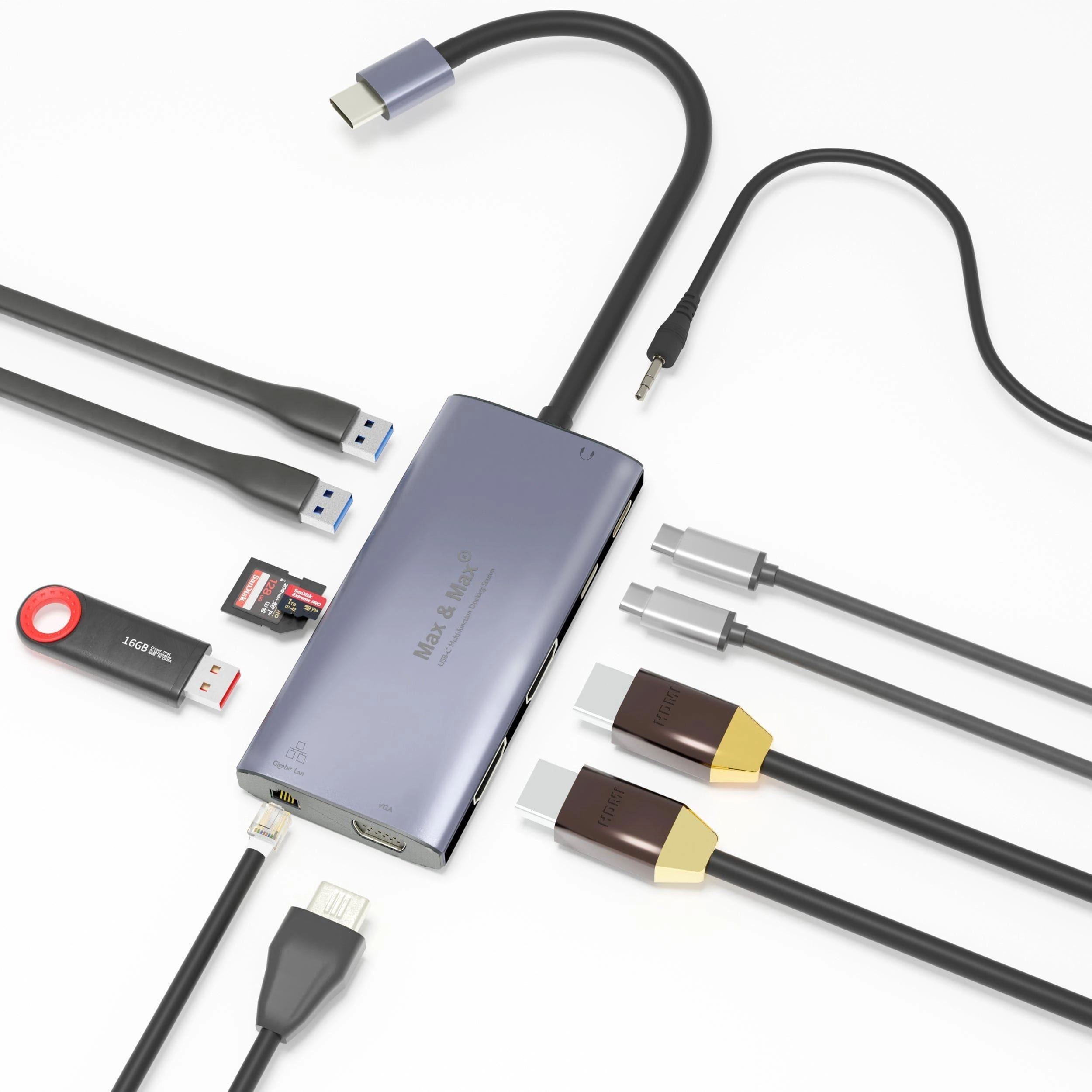 USB-C Hub - 12-in-1 Silver