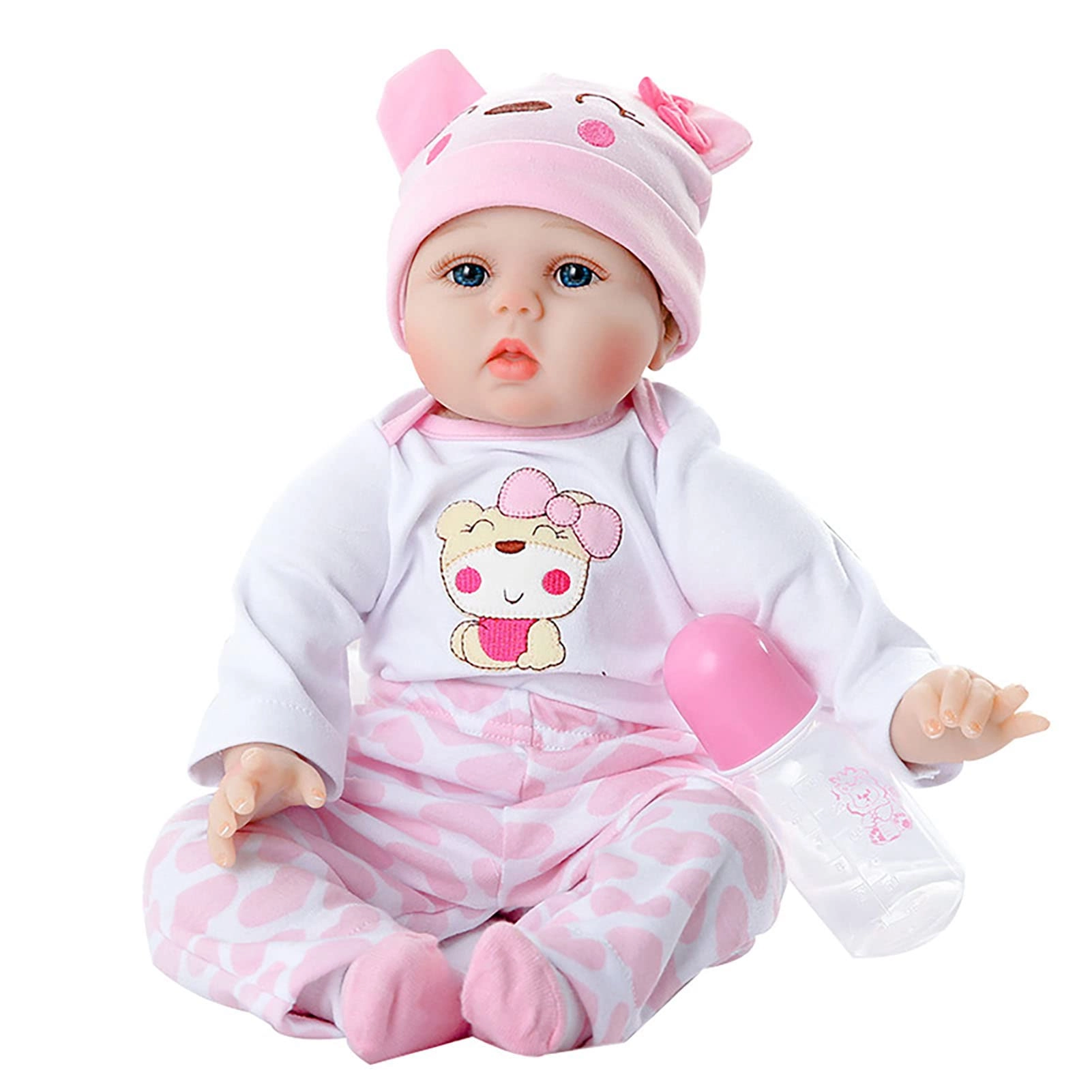 Reborn Baby Doll - 55cm Soft Silicone Limbs Cloth Body