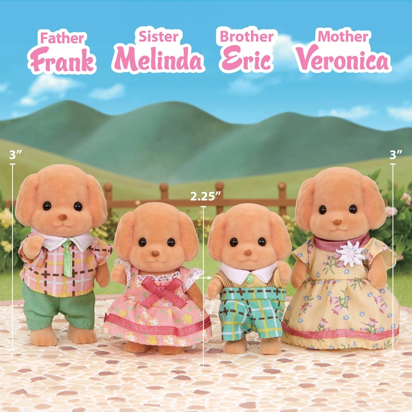 Toy Poodle Family (CC1735) 4 pcs