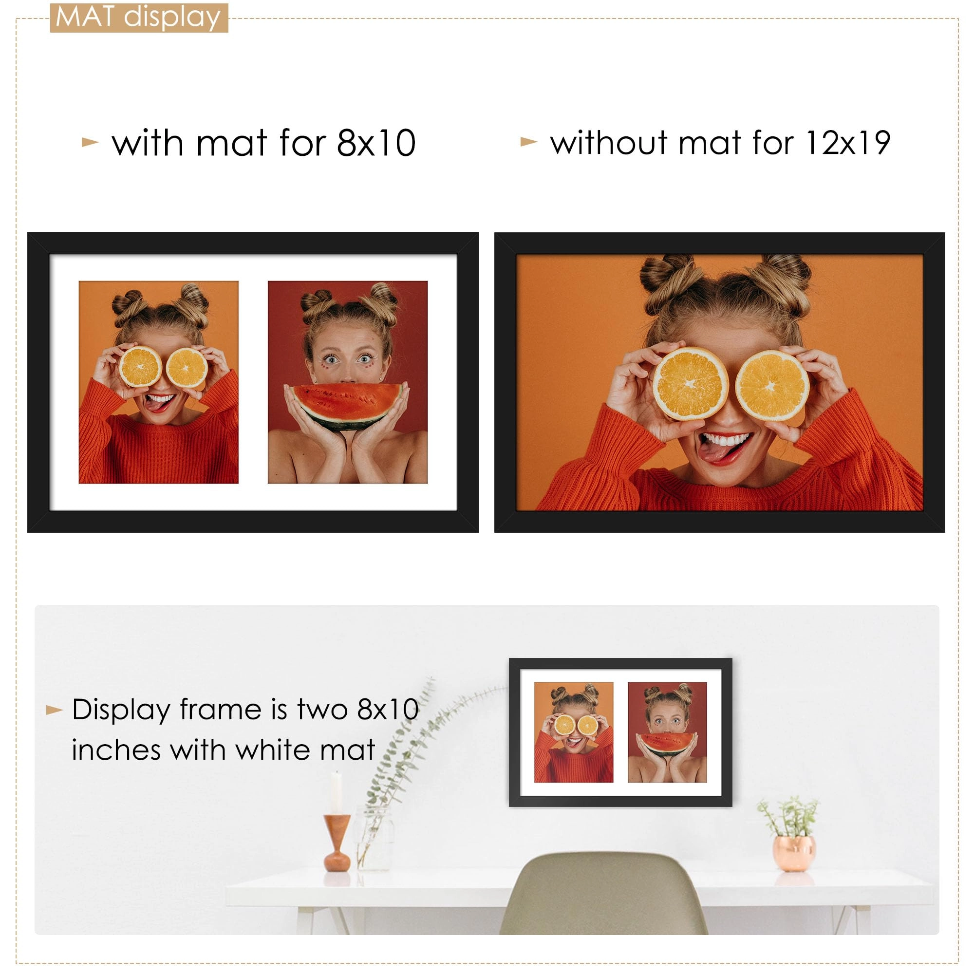 12x19 Double Picture Frame