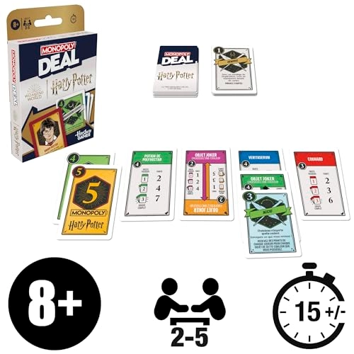 Monopoly Deal: Harry Potter - Card Game (French)