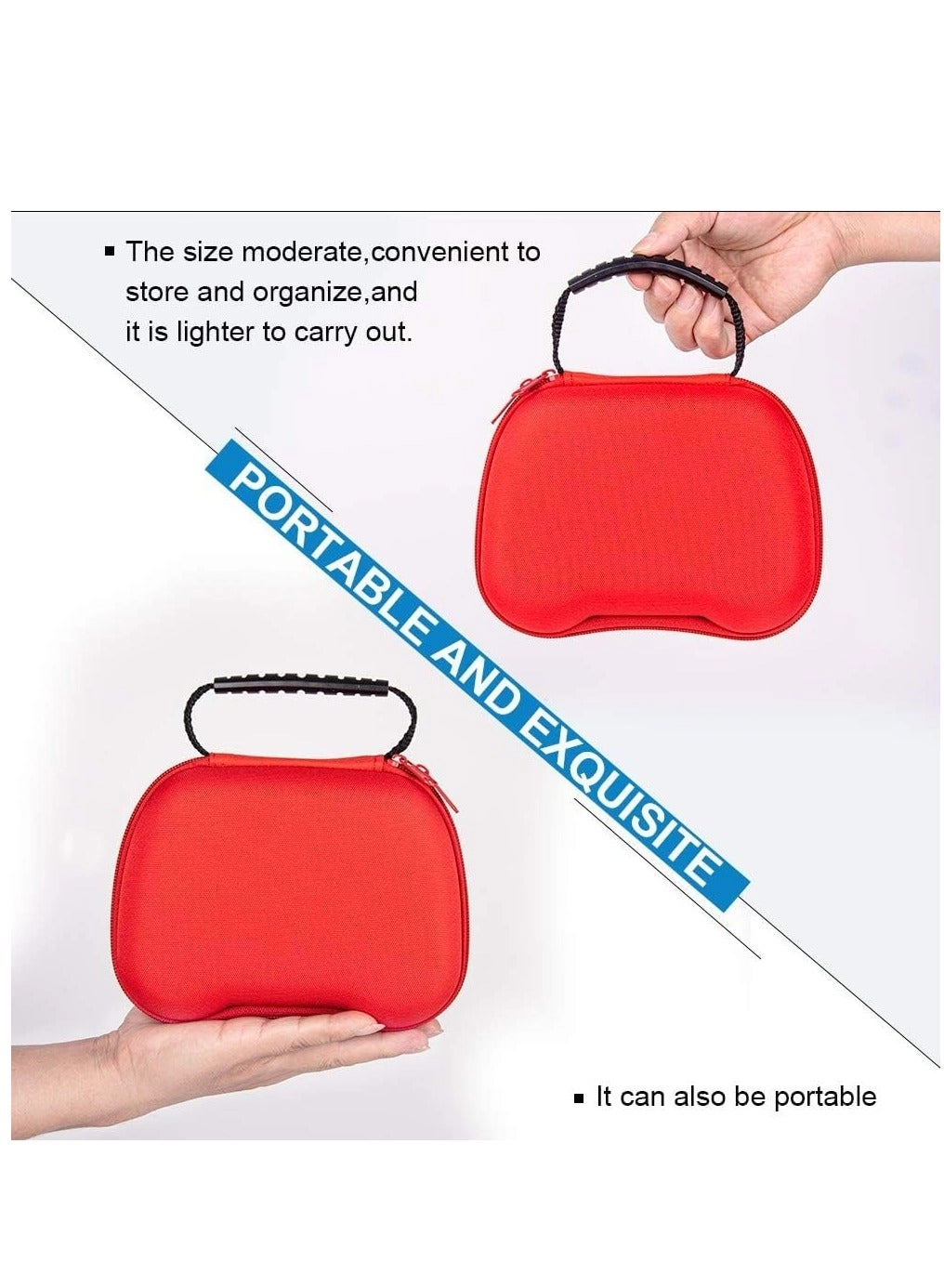 PS5 DualSense Controller Carry Case - Shockproof Hard Case Travel