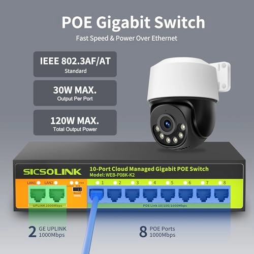 8 port gigabit poe switch 8-ports