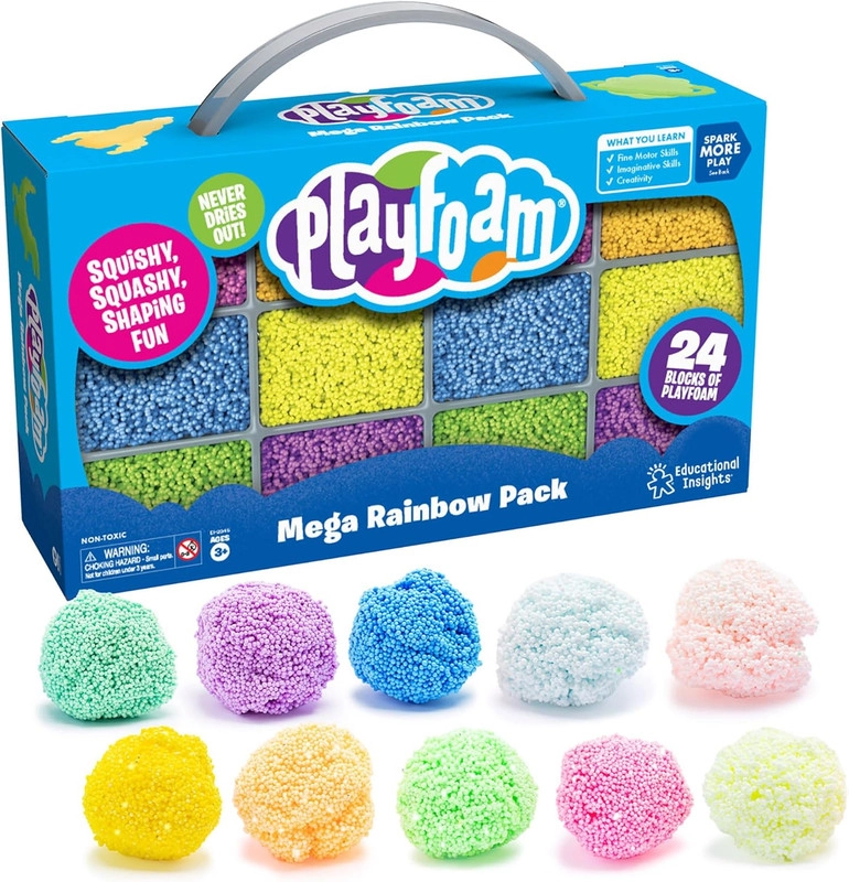 Learning Resources Playfoam Mega Rainbow Creative Pack - Suitable for 3 years & above