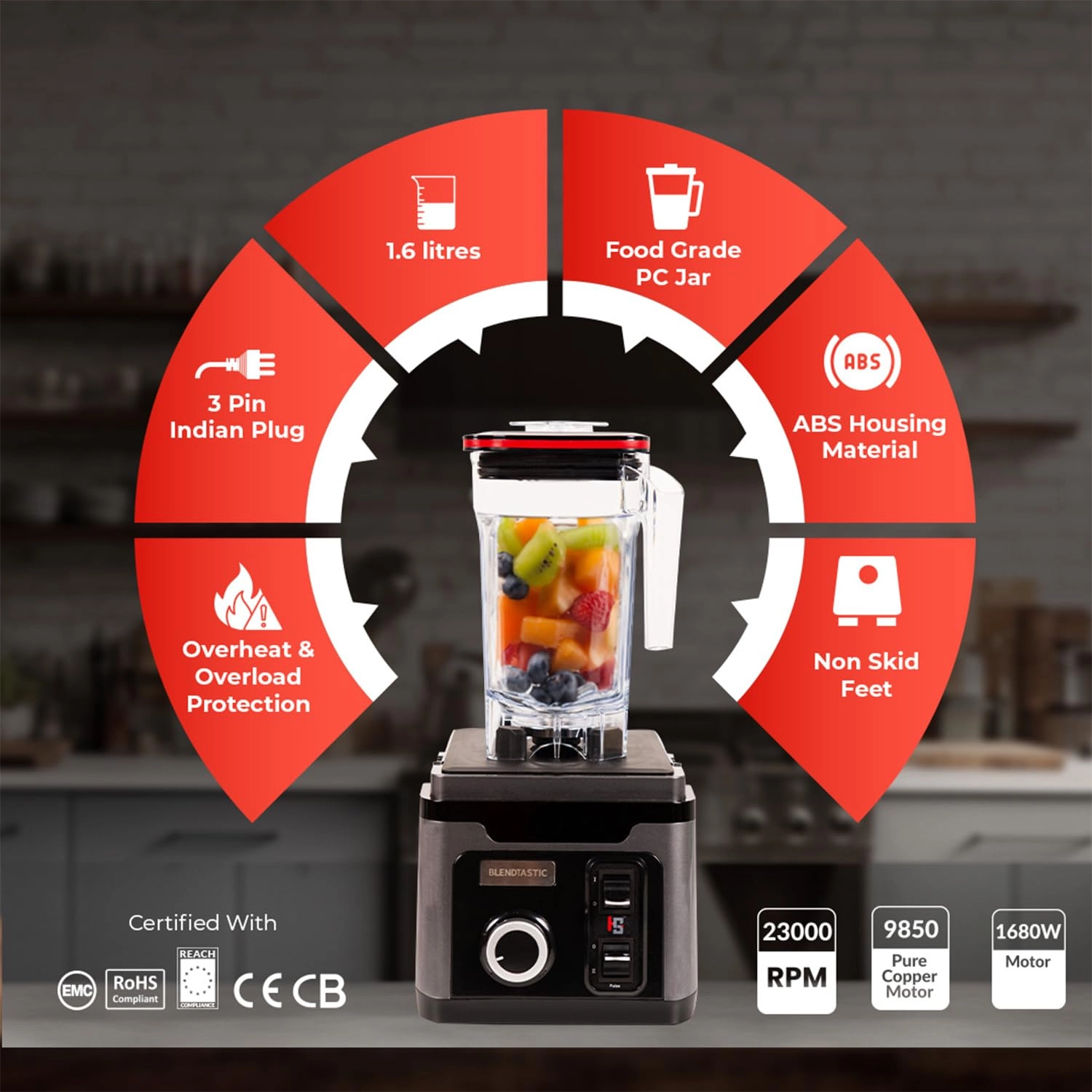 Blendtastic - Heavy Duty Commercial 1 Year Warranty