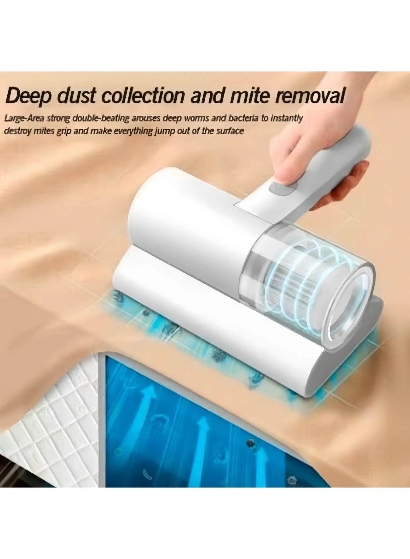 Mattress Vacuum Cleaner - 10KPa Cordless HEPA