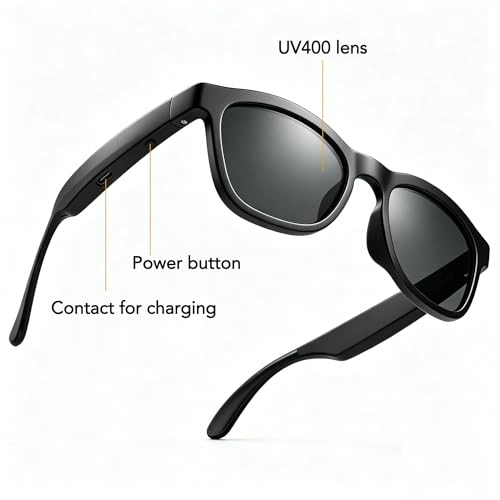 Smart Bluetooth Sunglasses - 8H Playtime UV400 Protection