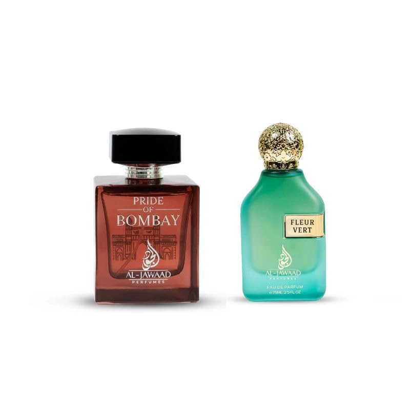 AL JAWAAD PERFUMES Fleur Vert - 75ml + Pride of Bomaby - 100ml - Eau De Parfum 2