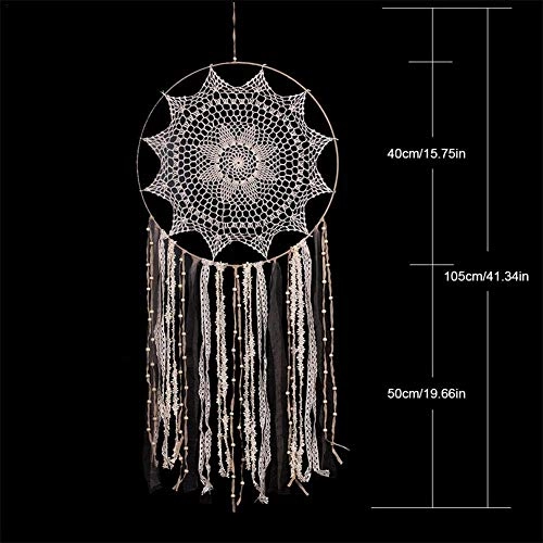 Dreamcatcher - Siderosphere, feathers, lines, wood beads.