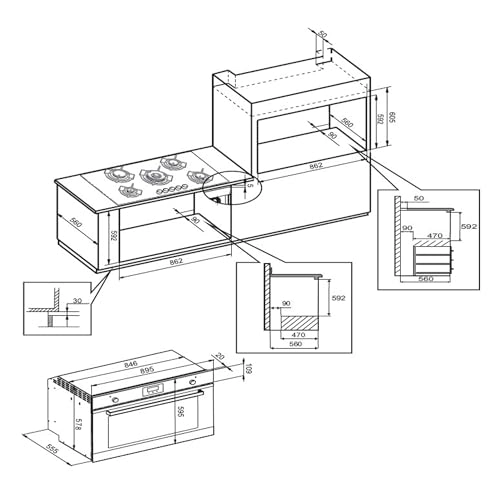 Turin Built In Gas Oven - Natural Gas