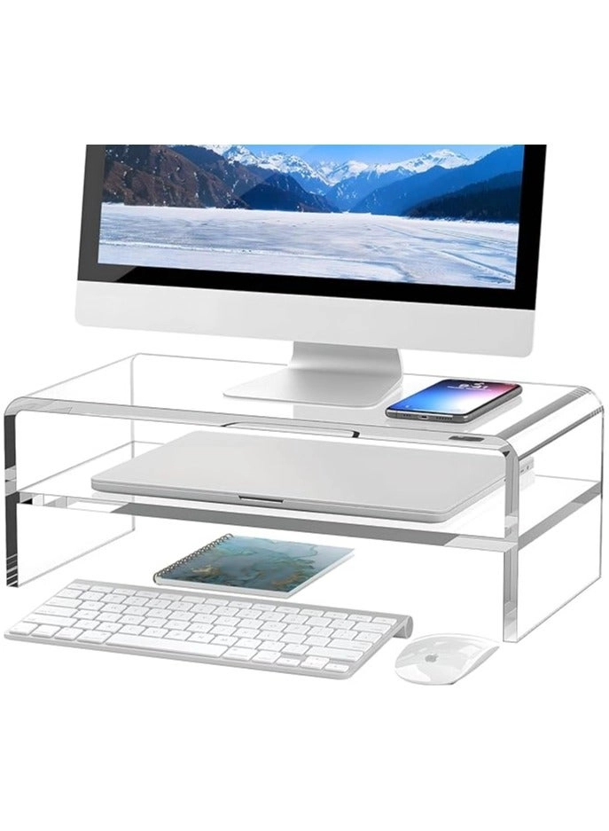 Monitor Stand - Acrylic Clear