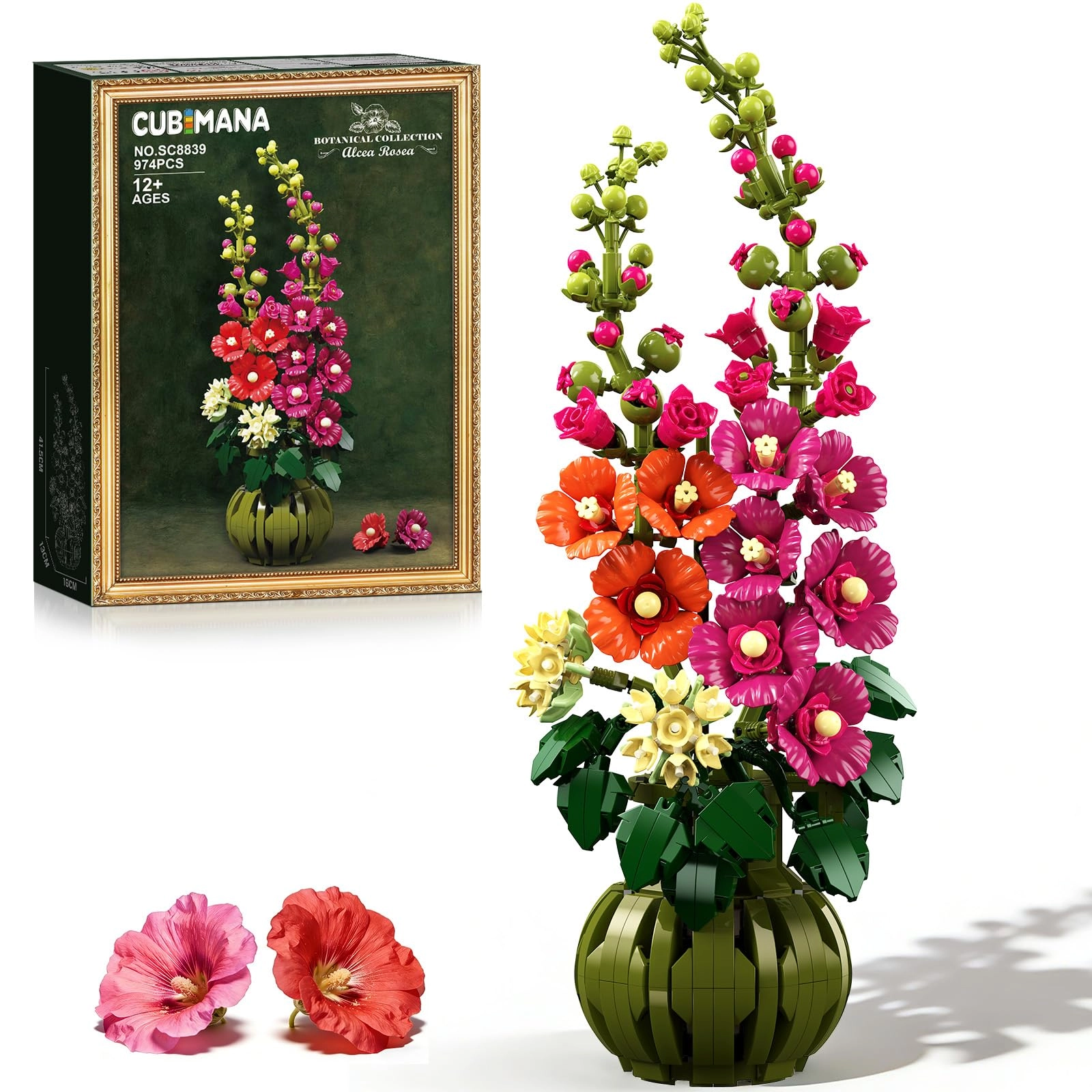 CUBIMANA Alcea Rosea Building Set - 974pcs
