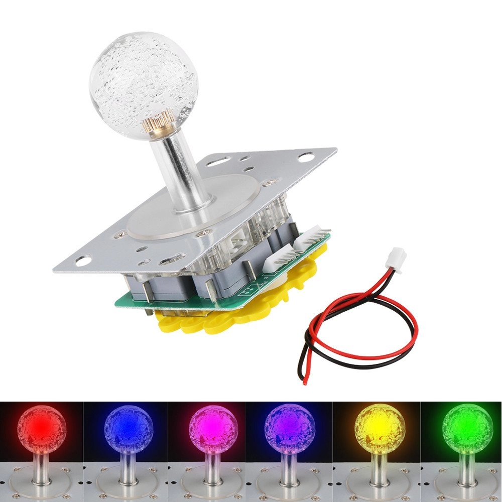 LED Arcade Illuminated Joystick - white