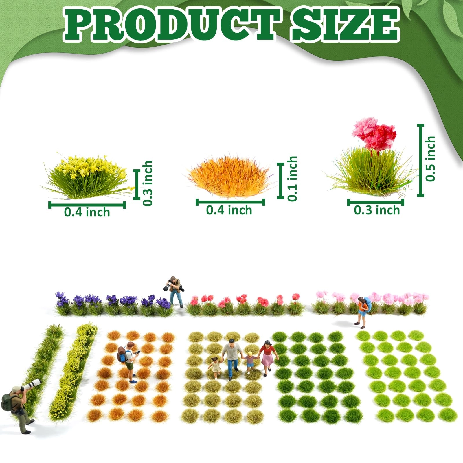 Static Grass Tufts - 175 1:35 1:48 1:72 1:87
