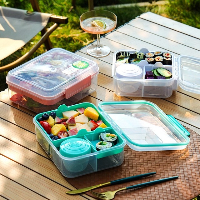 3/4/5 Compartment Convertible Bento Lunch Box - 1250ml