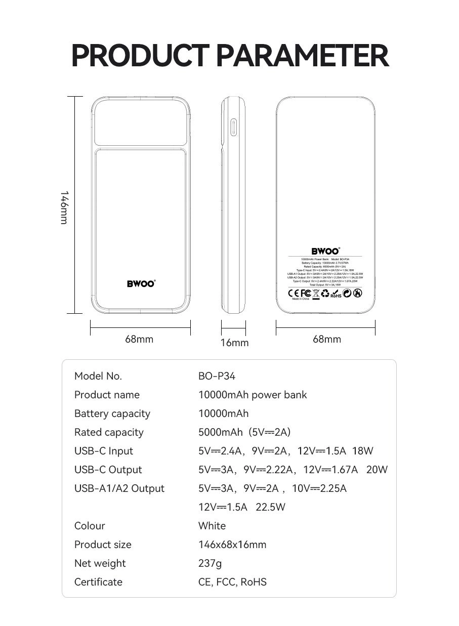 Power Bank - 10000Mah 30W Fast Charging