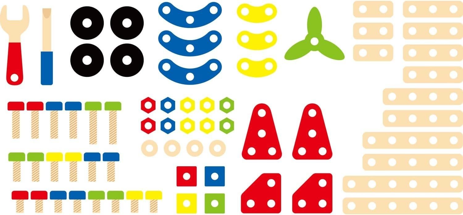 Construction Block Set - 68 pcs