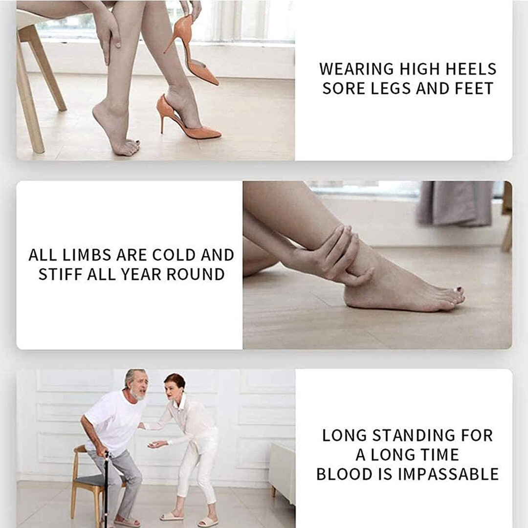 EMS Leg Reshaping Foot Massager - Full Automatic 9 Intensity Levels USB Rechargeable